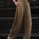 Women Oversize Streetwear Wide Leg Summer Trousers Office Pants