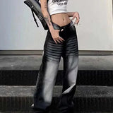 Wide Leg Jeans Women Vintage Straight High Waist Denim Pants