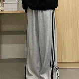 Women Fashion Baggy Side Stripe High Waist Sports Hip Hop Joggers Pants