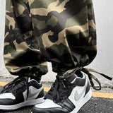 Vintage Cargo Baggy Pants Women Camouflage Wide Leg Pants