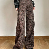 Women Streetwear Harajuku High Waist Straight Casual Pants