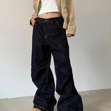 Women Harajuku Oversize Fashion Black Denim Pants
