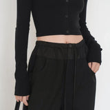 Women Sports Pants Streetwear Oversize Vintage Spliced Wide Leg Pants
