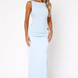 Moonlight Muse Maxi Dress Baby Blue