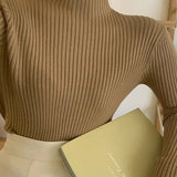 Autumn Winter Pullovers Long Sleeve Casual Warm Basic Knit Jumpers Top Sweater
