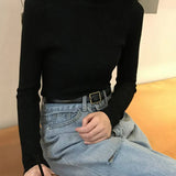 Autumn Winter Pullovers Long Sleeve Casual Warm Basic Knit Jumpers Top Sweater
