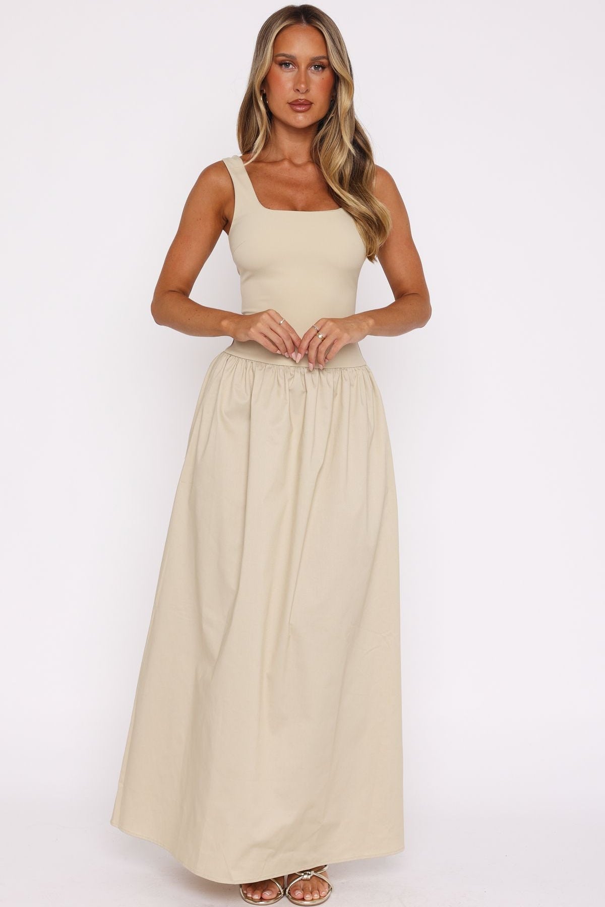 Summer Delight Maxi Dress Stone