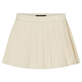 Ayla Denim Mini Skort Cream
