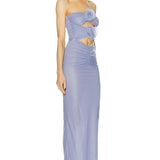 Floral Cutout Maxi Dress