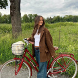 Suede Leather Blazer