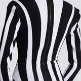 Allison Long Sleeve Striped Knit Mini Dress