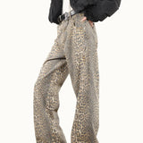 American Style Hot Girl Street High Waist Straight Leg Jeans