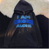 Retro Hiphop Flocking Cardigan Hooded Sweater