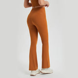 Built-in Underwear Bell-bottomed Trousers Push Up Yoga Pants Sports Leggings