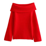 Off Shoulder Christmas Sweater for Women