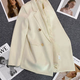 Korean Version Pure Color Loose Blazer