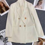 Korean Version Pure Color Loose Blazer