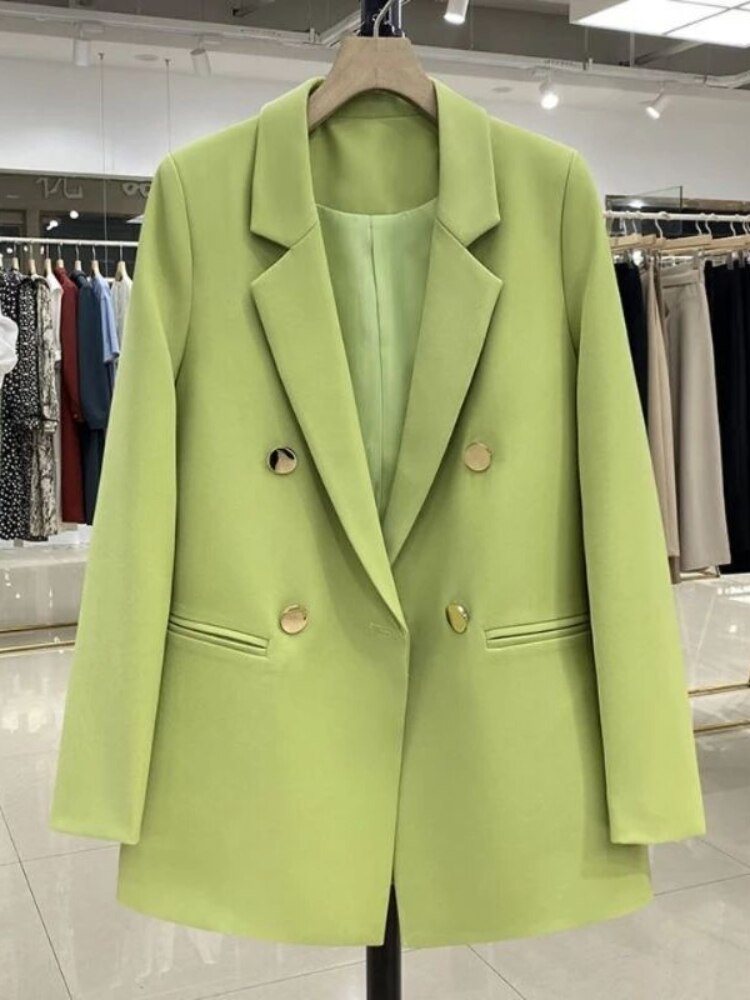 Korean Version Pure Color Loose Blazer