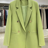 Korean Version Pure Color Loose Blazer
