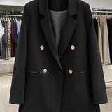 Korean Version Pure Color Loose Blazer