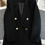 Korean Version Pure Color Loose Blazer