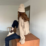 V-neck Loose Fit Knit Cardigan