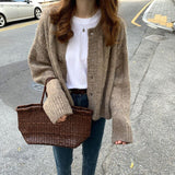 V-neck Loose Fit Knit Cardigan