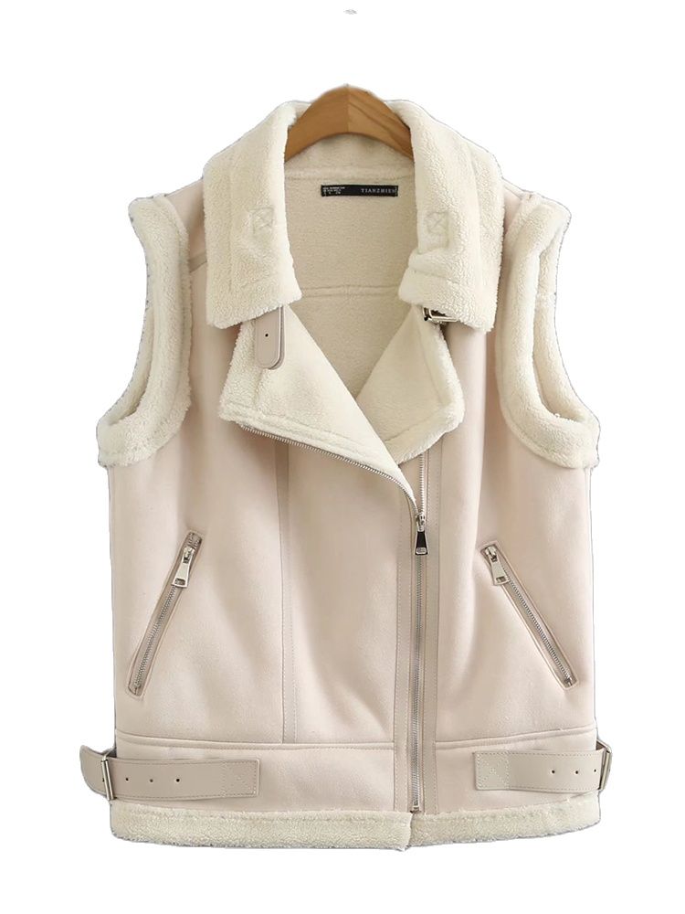 Retro Casual Lapel Zipper Pocket Jacket