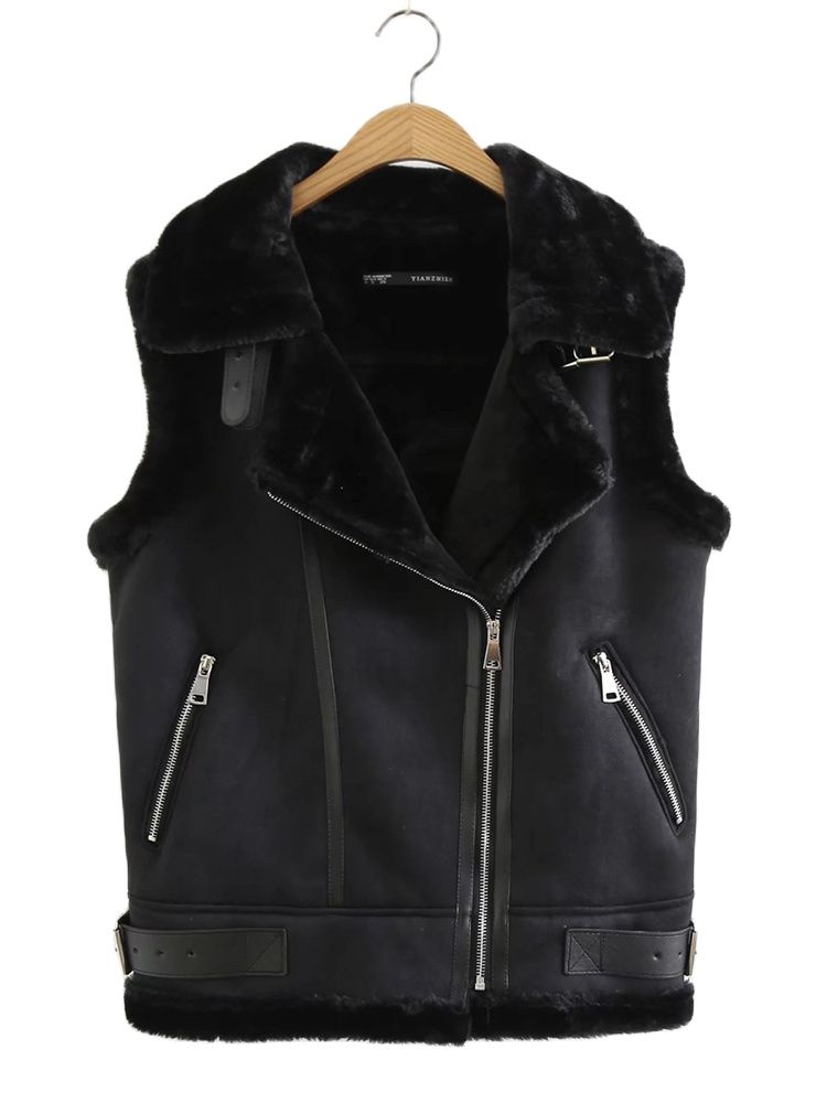 Retro Casual Lapel Zipper Pocket Jacket