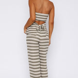 Take Care Of Me Pants Khaki Stripe