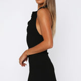 Eternal Glow Mini Dress Black