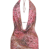 Blooming Romance Halter Mini Dress Spellbound
