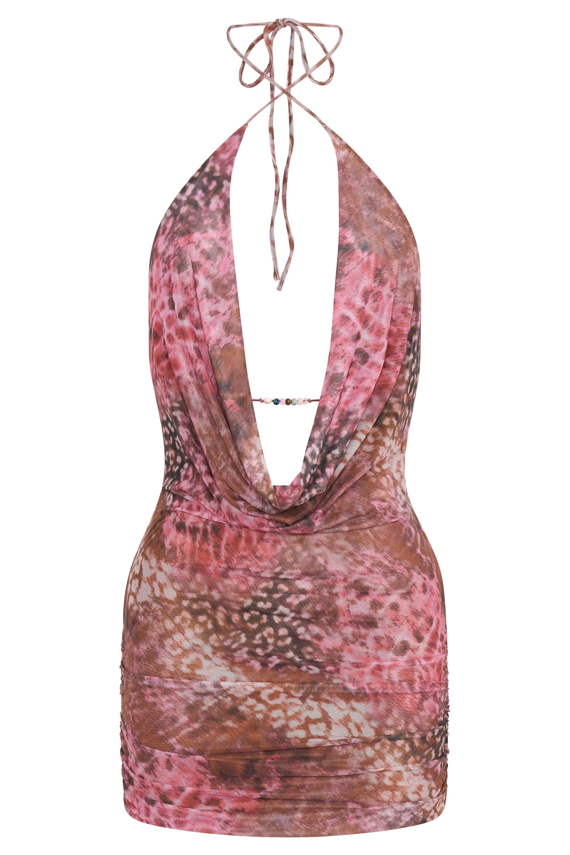 Blooming Romance Halter Mini Dress Spellbound