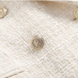 Fashion Double Breasted Textures Blazer