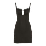 Sexy Backless Split Mini Dresses