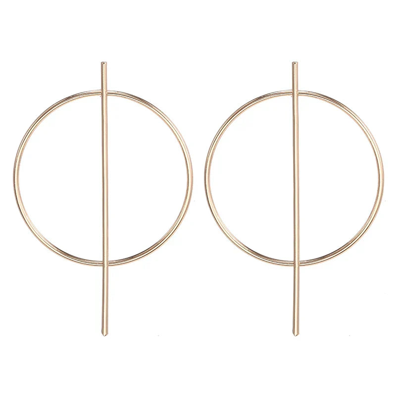 Round Drop Women Gold Simple Jewelry Female Fashion AccessOries Girls Brincos Earring
