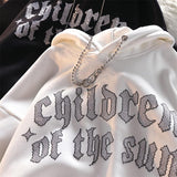 Oversize Loose Street Hiphop Couple Hooded Jacket