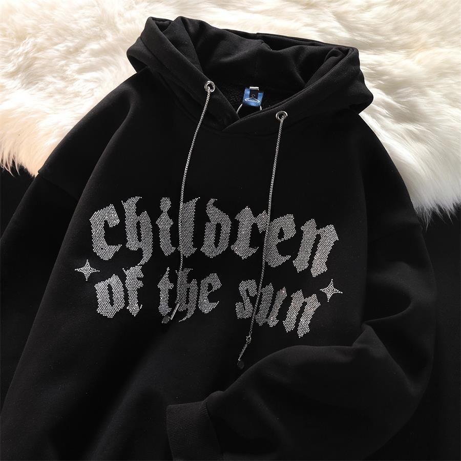 Oversize Loose Street Hiphop Couple Hooded Jacket