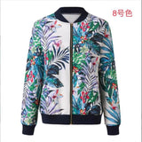 Flower Print Long Sleeve Coats