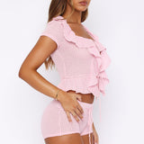 Cool It Crochet Shorts Pink