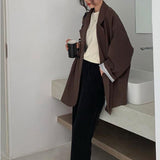 Minimalist Solid Outwear Loose Elegant Blazer