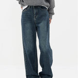 Streetwear American Style Fashion Wide Leg Denim Jeans