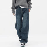 Streetwear American Style Fashion Wide Leg Denim Jeans