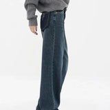 Streetwear American Style Fashion Wide Leg Denim Jeans