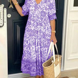 Fashion Female Loose Oversized Beach Party Boho Dress