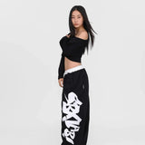 Street Dance Black Graffiti Halloween Pants