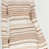 Elegant Fall Long Flare Sleeve Tie-up Mini Dress