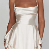 Sleeveless Strap A-Line Party Club Mini Dress