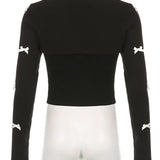 Lace Patchwork Autumn Camis Spaghetti Strap Tank with Long Sleeve Shrug Club Streetwear  Crop Tops