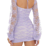Fashion Tie-Up Halter Backless Party Mini Dress